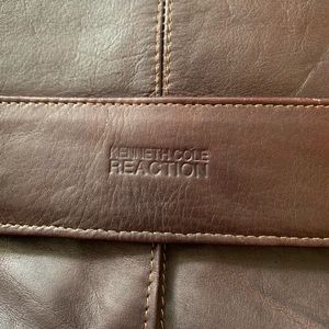 Kenneth Cole Leather Briefcase Bag